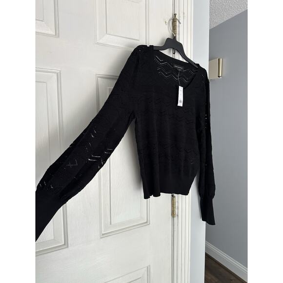 NWT Lot X 2 Lightweight Eyelet Sweaters Sz Med American Eagle Banana Republic - Picture 13 of 14